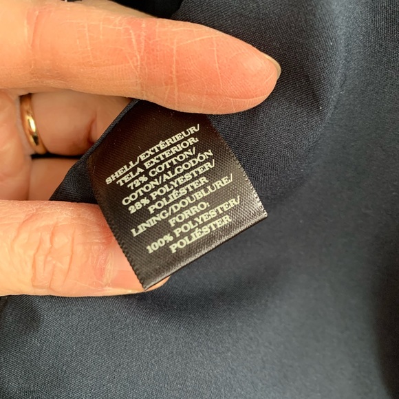 NWT Ann Taylor petite navy blue & white polka-dot blazer - Picture 4 of 6